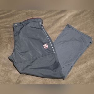 GUC Unisex 686 Snowboarding Pants Detachable Liner Size Large Gray Maroon